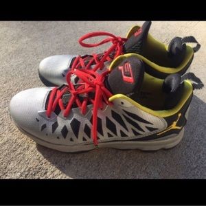 Jordan CP3.VI Metallic Silver Tour Yellow Mens Basketball Sneakers
